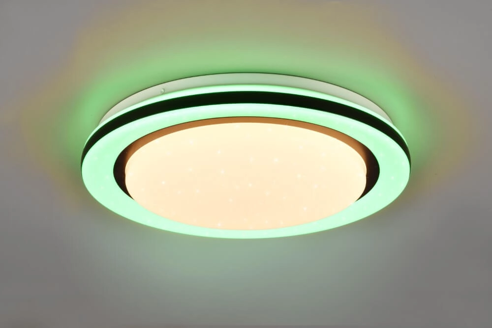 Plafonnier blanc Cartida blanc avec du noir Trio 4017807561722