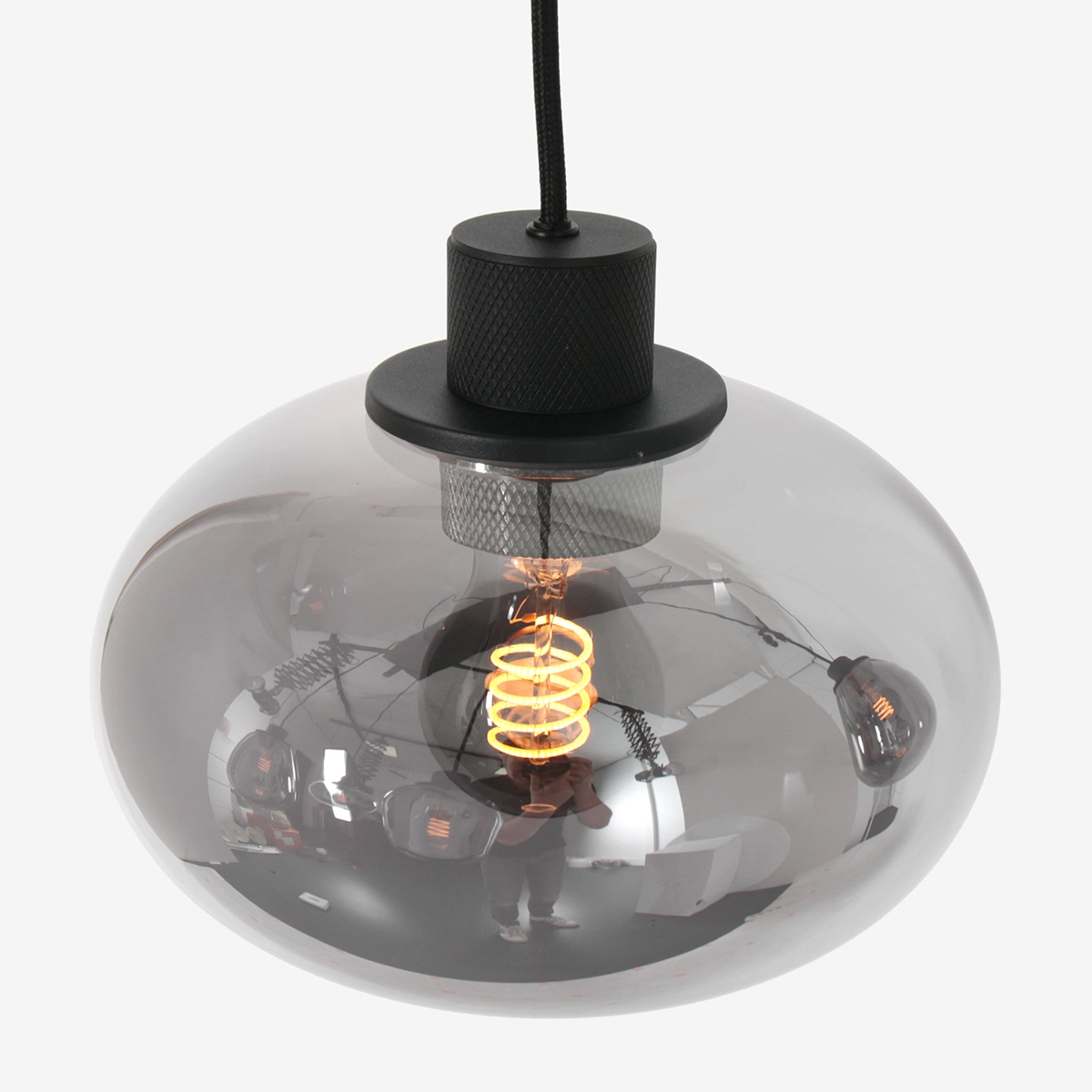 Lampe suspendue Vide Reflexion avec du verre Steinhauer 8712746135596
