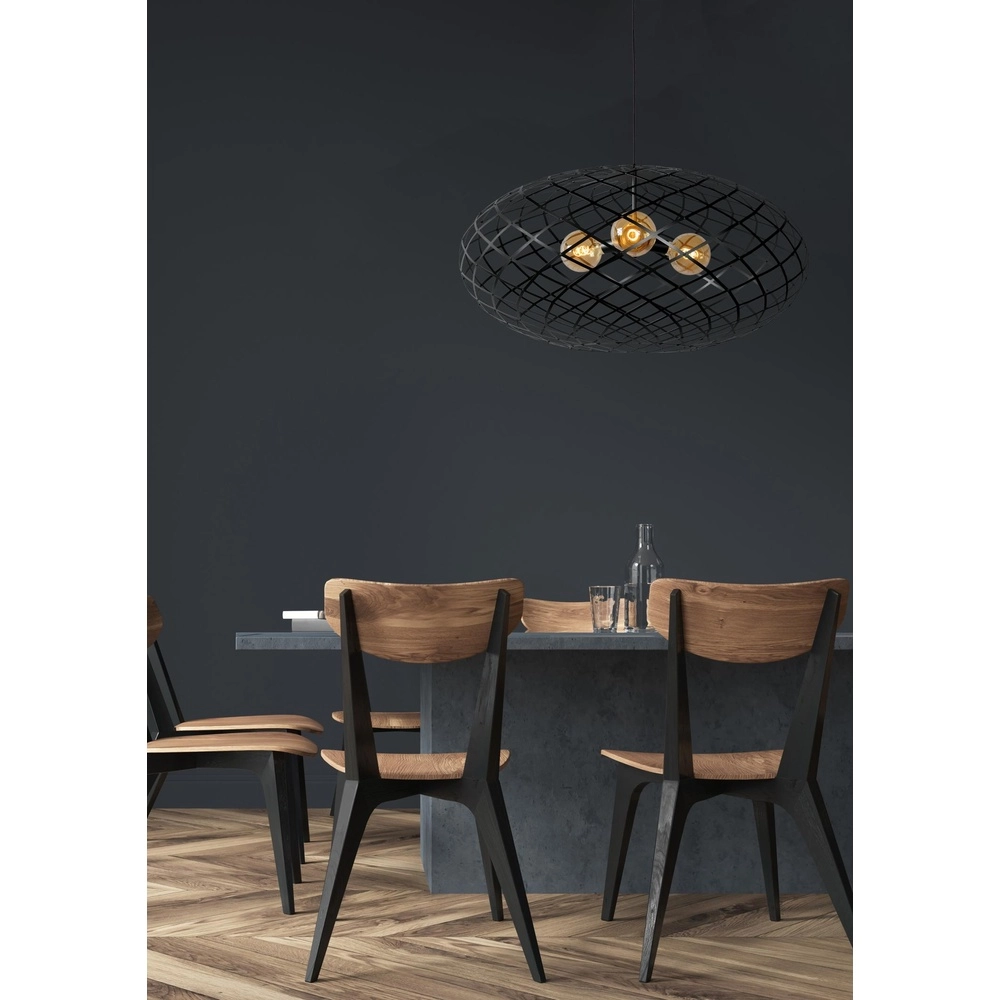 Lampe pendante Vide Wolfram Noir à 3 lumières Lucide 5411212211156
