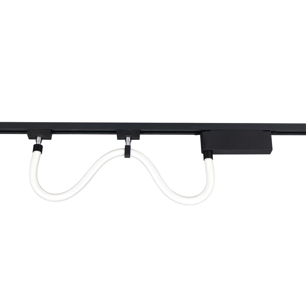 Tuyau d’éclairage sur rail Tube noir 92cm 2 phases Trio 4017807667400