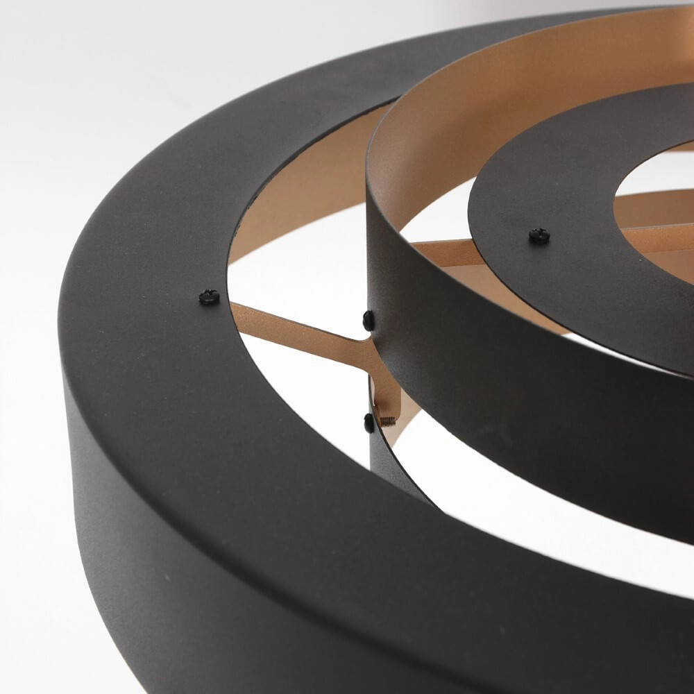 Lampe suspendue noire Flinter Ø 50 cm Steinhauer 8712746148640