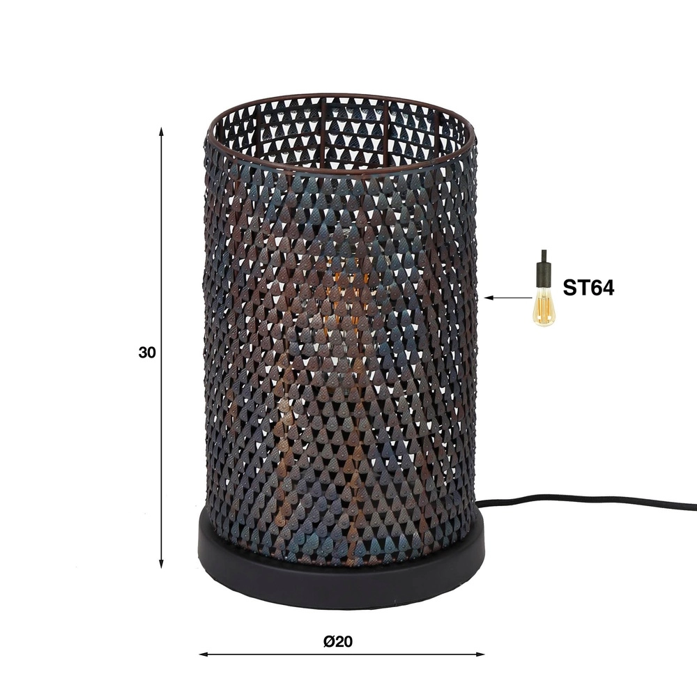 Lampe de table à l’échelle Armor Ø 20 cm Lyora 8716803512931