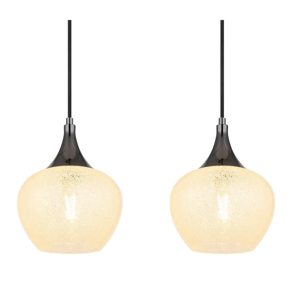 Suspension anthracite Maxy avec verre blanc 4 lumières Globo 9007371456178