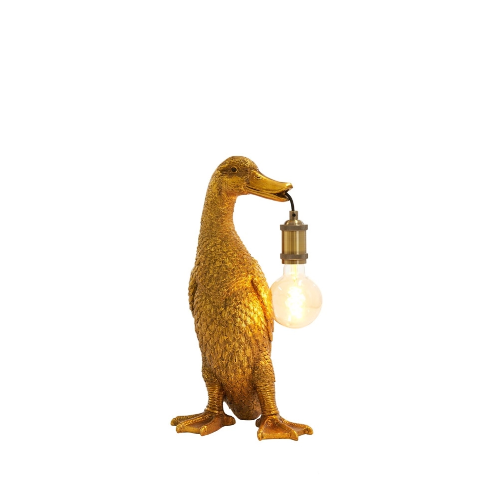 Lampe de table Duck Bronze canard 48,5 cm Light & Living 8717807675561