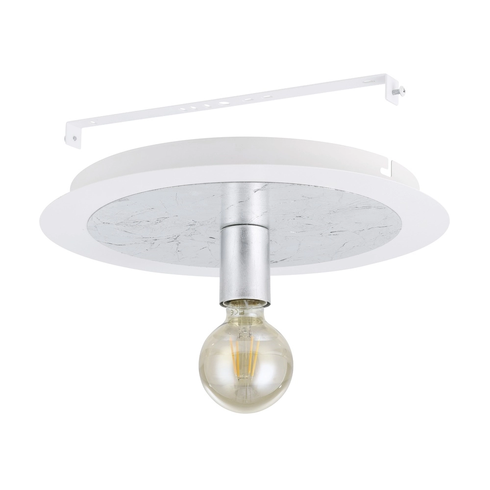 Lampe de plafond unique Passano Single blanc et argent Eglo 9002759974947
