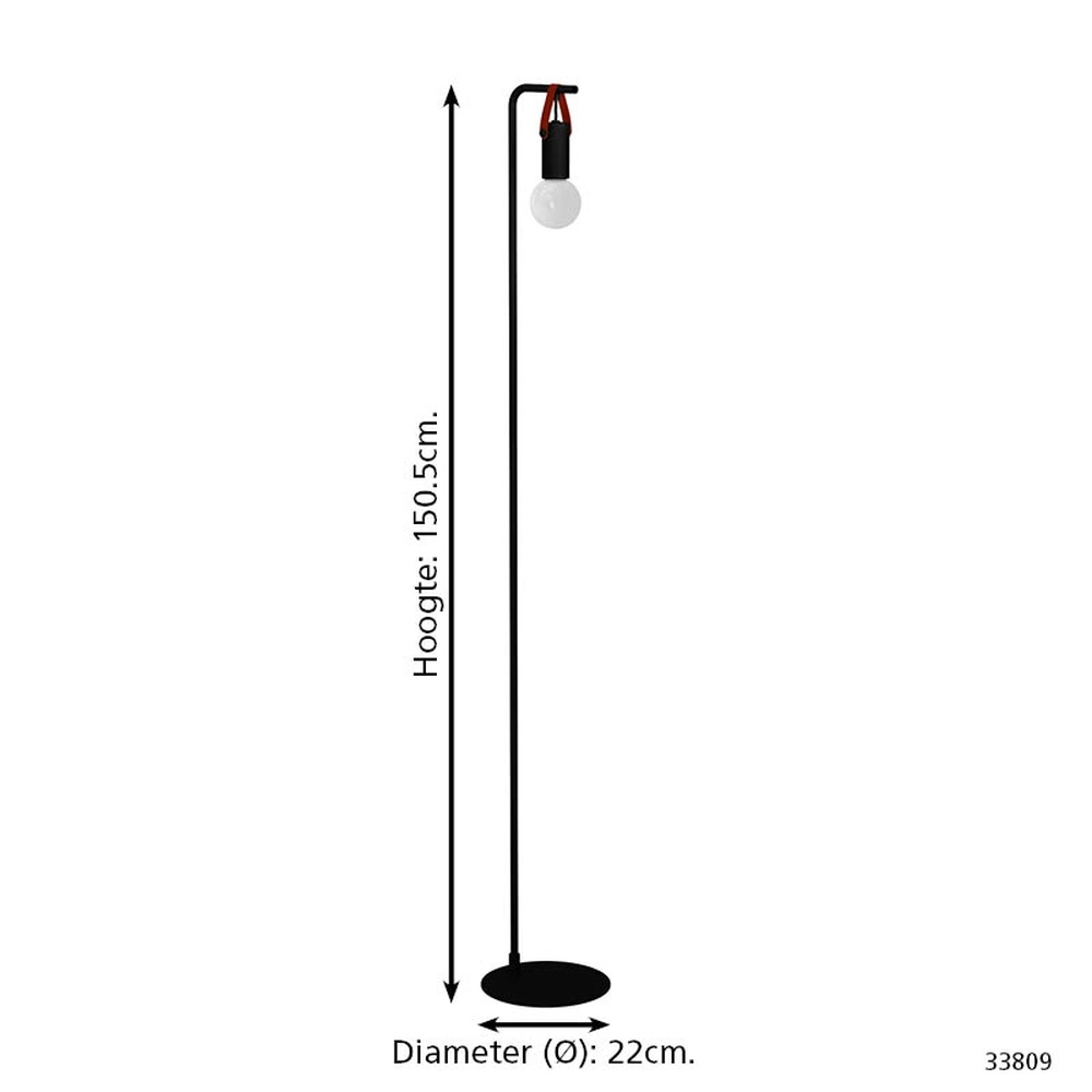 Joli lampadaire de pied Apricale Eglo 9002759338091