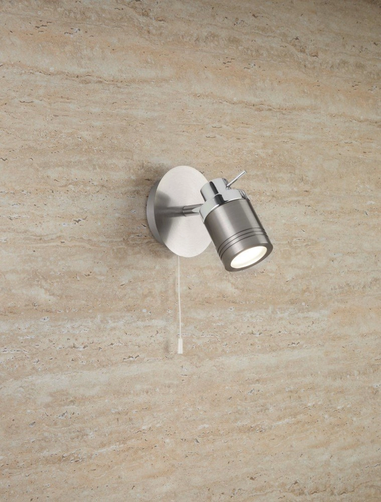 Spot mural de salle de bain Samson gris Searchlight 5053423096742