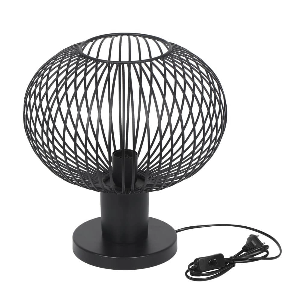 Lampe de table en fil Gila Ø 33 cm - noir Trio 4017807629095