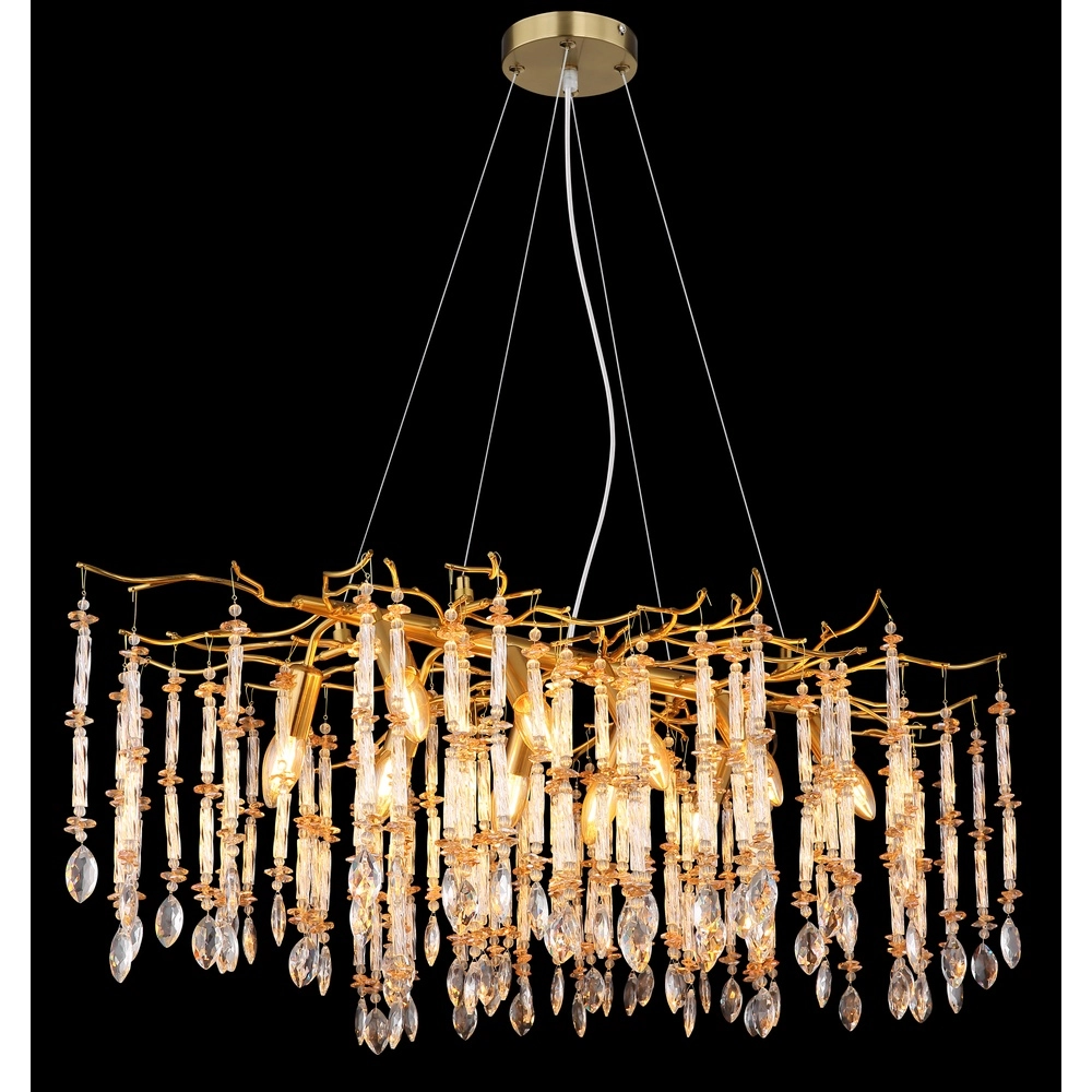 Lampe suspendue Gloria 100 cm d’or Globo 9007371578993