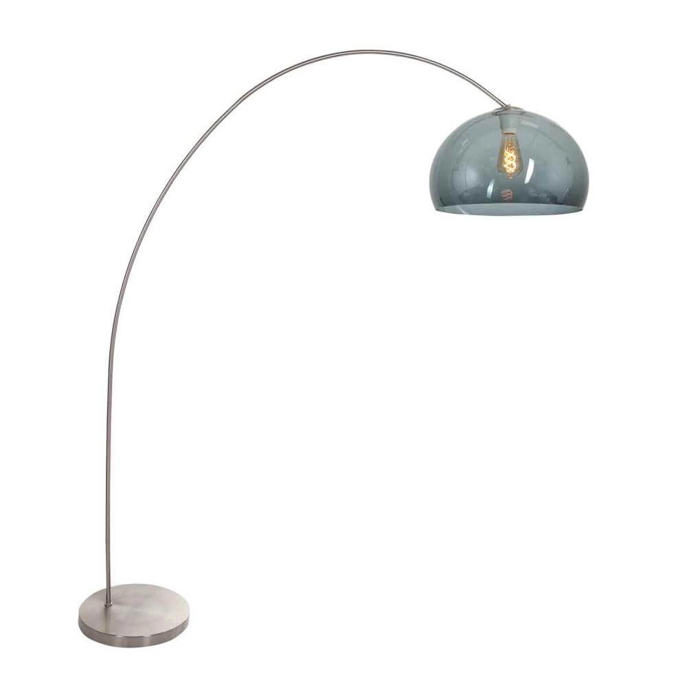 Lampe à arc Solva métal avec verre fumé
