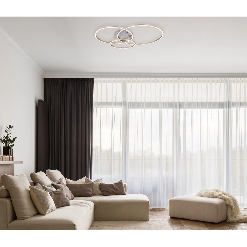 Lampe de plafond moderne Munni nickel Globo 9007371395842