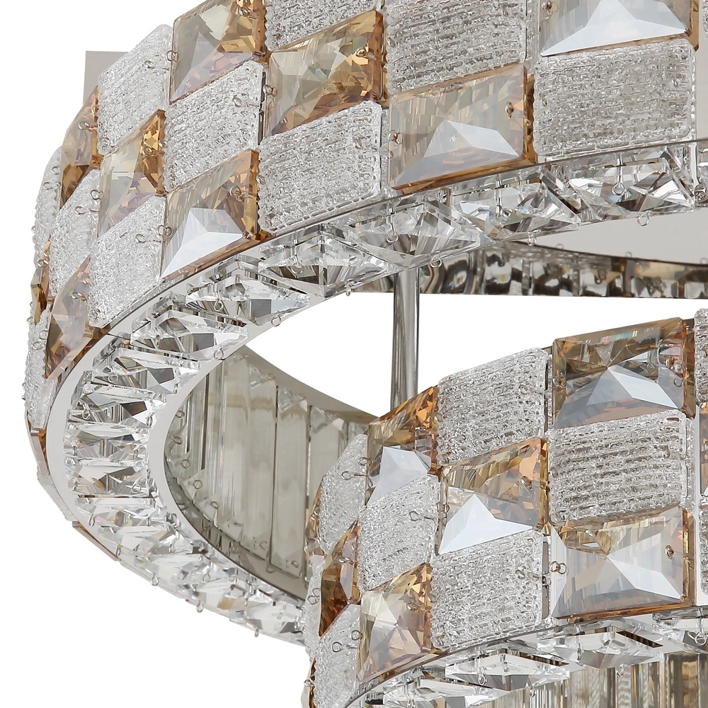 Lampe de plafond Lidia Ø chrome 61cm Globo 9007371583096