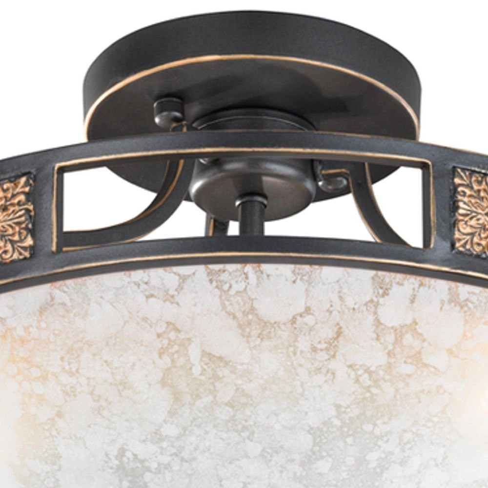 Plafonnier Antique Series 6081 42cm brun bronze Trio 4017807211788