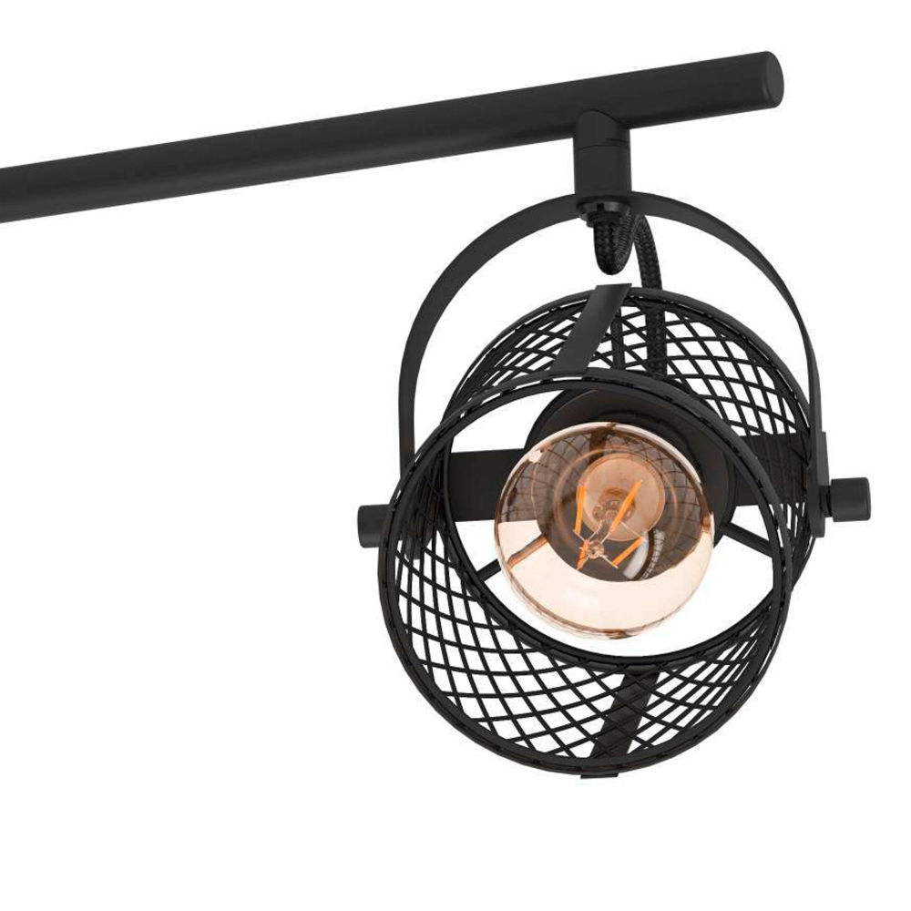 Plafonnier Dellow 1 noir 3 lumières Eglo 9002759312459