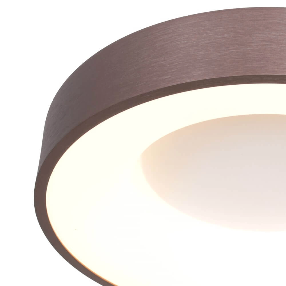 Plafonnier LED en bronze Ringlede Ø 38 cm Steinhauer 8712746167405