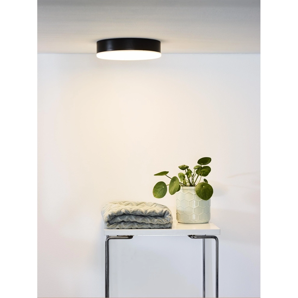 Éclairage de plafond Ceres-Led IP44 noir Ø 21,5 cm Lucide 5411212281128