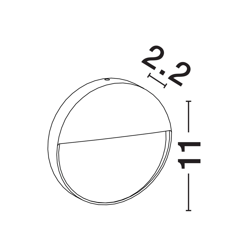 Applique murale ronde Toby Design Blanc Lyora 5212017453600