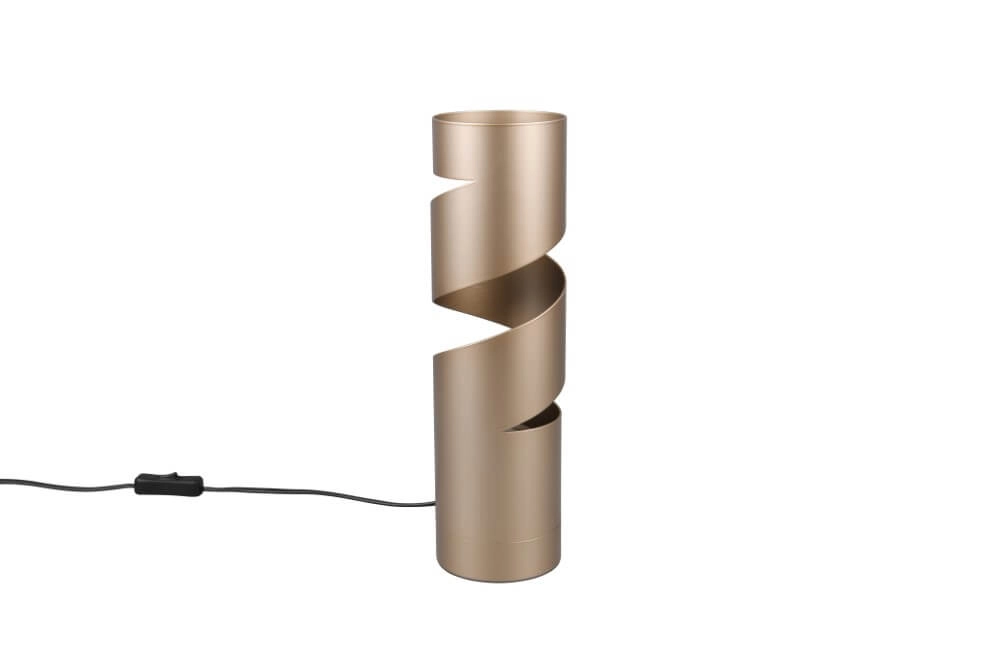 Lampe de table tube Stream Ø 12cm - laiton mat Trio 4017807614060