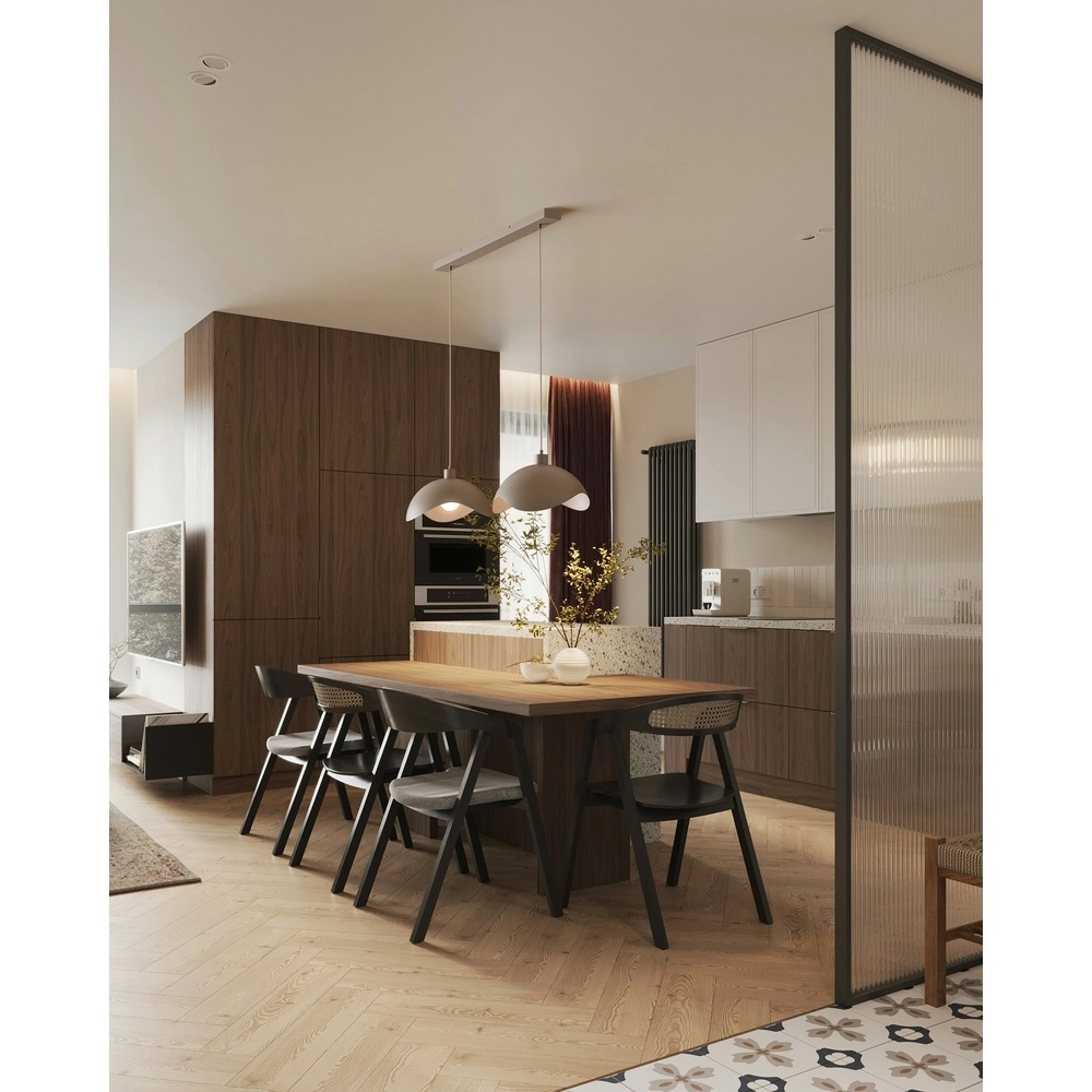 Lampe suspendue de bureau Volta 2x Ø40cm - sable Masterlight 8718121395654