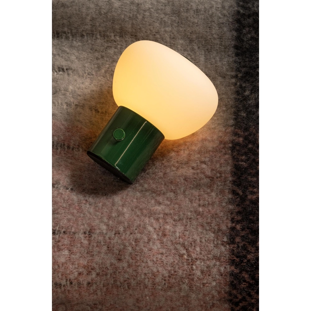 Lampe de table rechargeable Gustav Vert Lucide 5411212442017