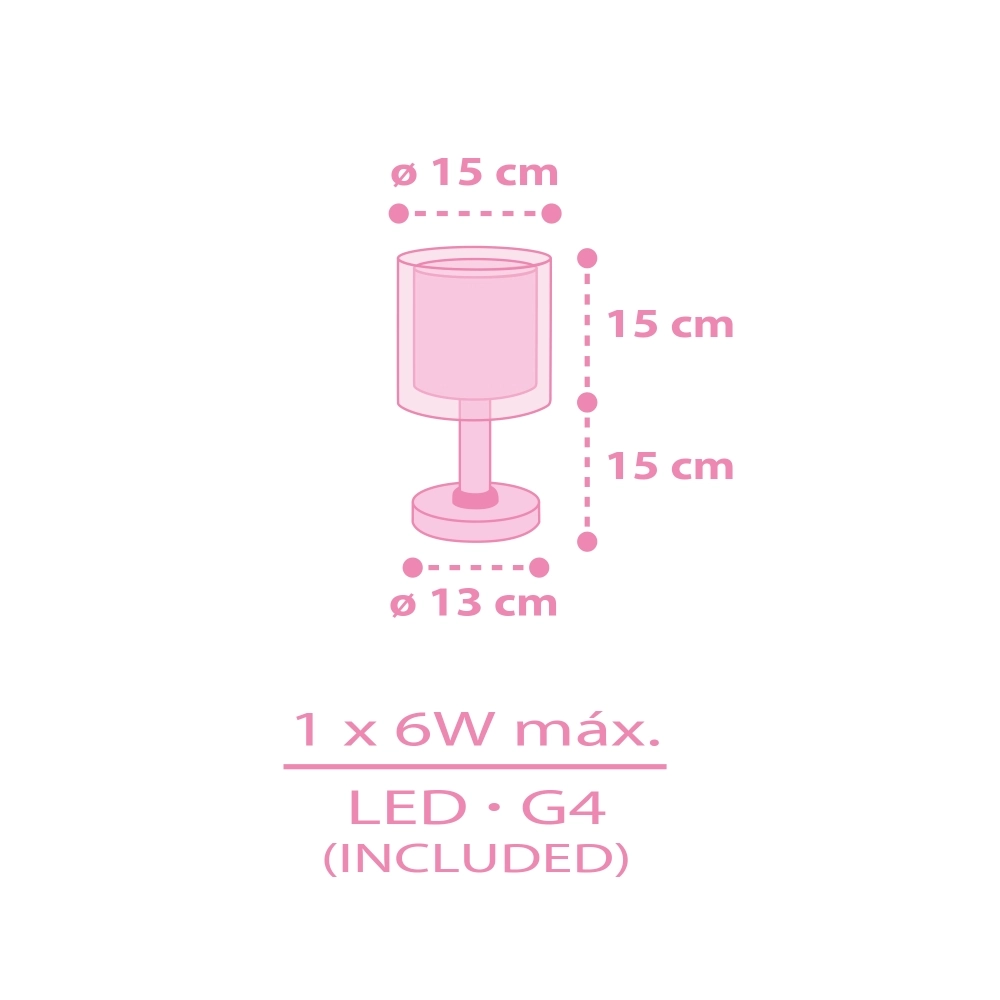 Lampe de table Hello Kitty & Friends rose Dalber 8420406412511