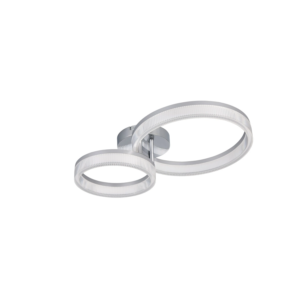 Lampe de plafond moderne Mova S chrome Trio 4017807682175