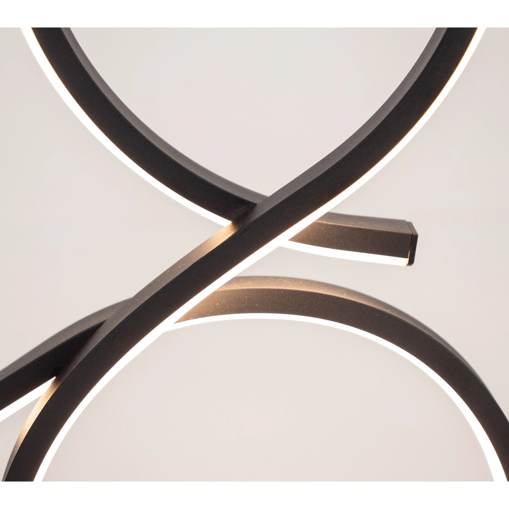 Lampe de table LED moderne Serpins 40 cm - noir Eglo 9008606313686