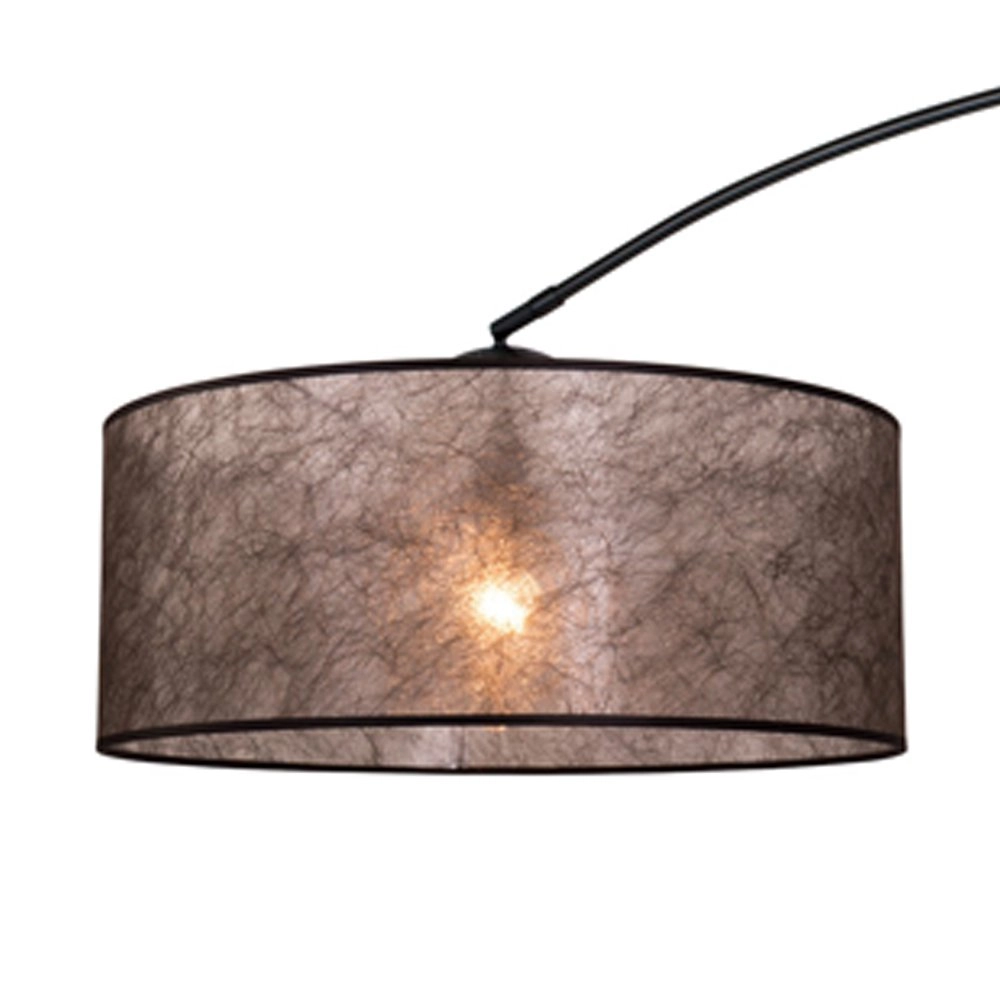 Lampe à arc Stresa noir avec abat-jour sizoflor Steinhauer 8712746106671