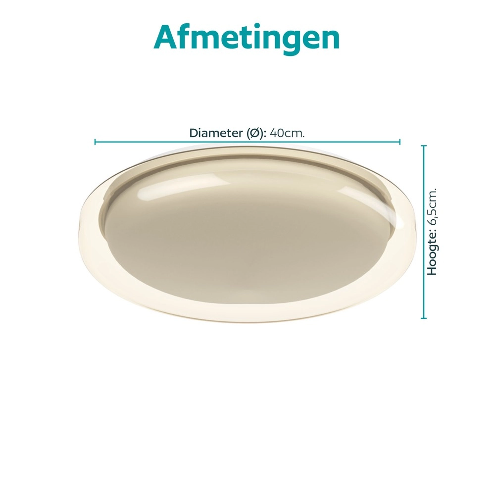 Lampe de plafond à design Conistarino blanc avec brun Ø 40 cm Eglo 9008606399703