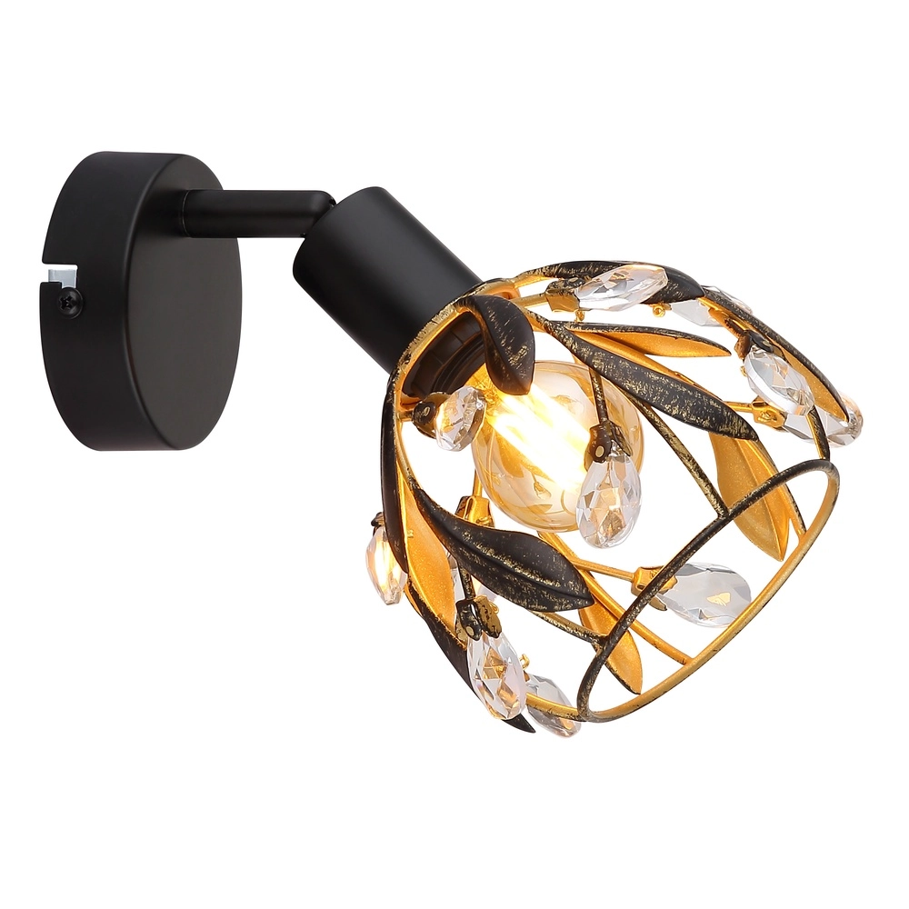 Lampe murale de campagne Mika Noir