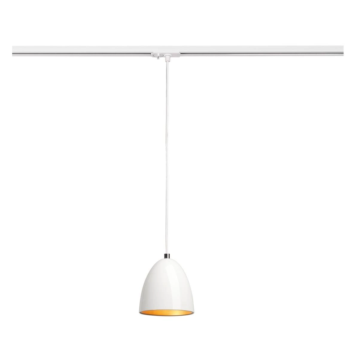 Lampe suspendue sur rail Para Cone 14 Blanc monophasé