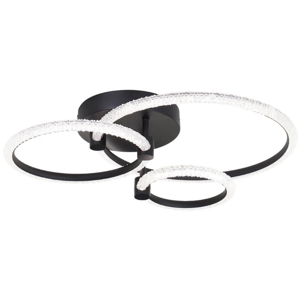 Plafonnier rond Aydin blanc Brilliant 4004353442087