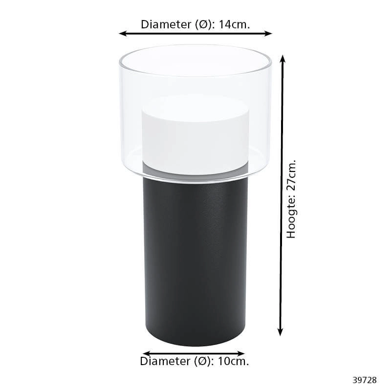 Lampe de table Molineros noir - LED Stars of Light 9002759397289