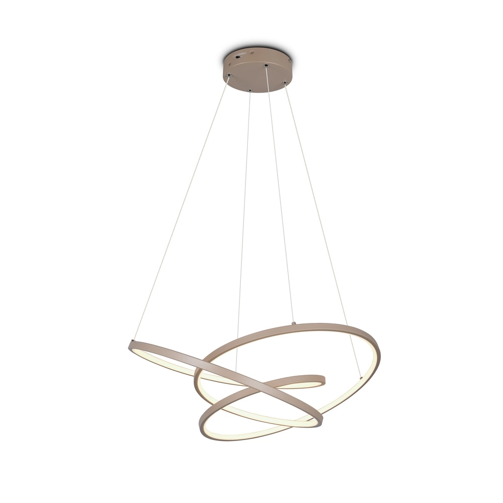Lampe pendante moderne Darvin S - taupe