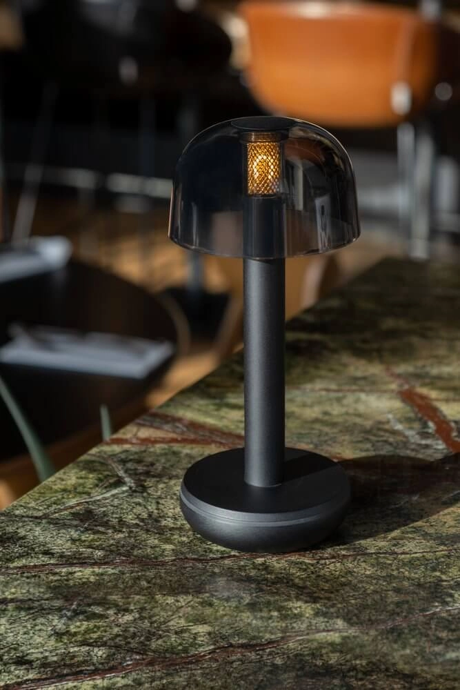 Lampe de table rechargeable Two Black Smoked Humble 7446023311373