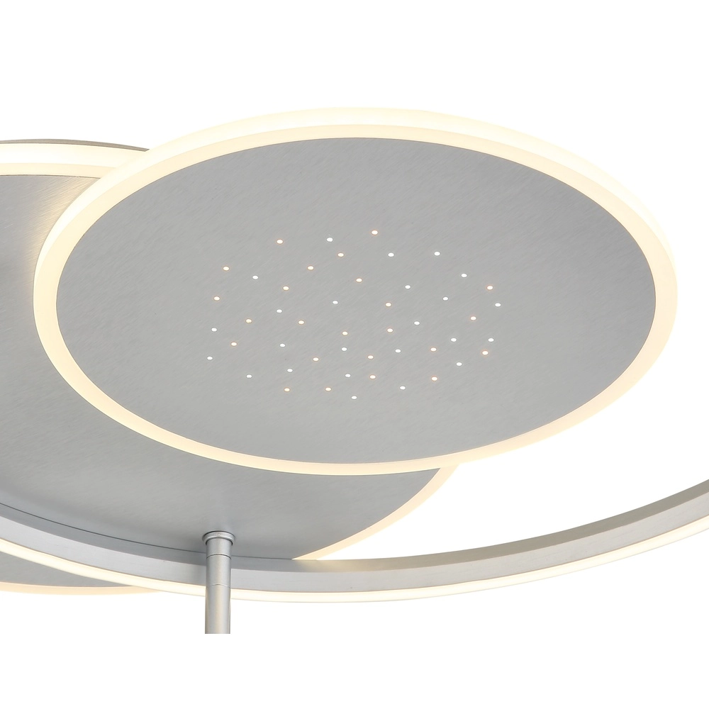 Lampe de plafond moderne Johnson Gris argenté 80,7 cm Globo 9007371583553