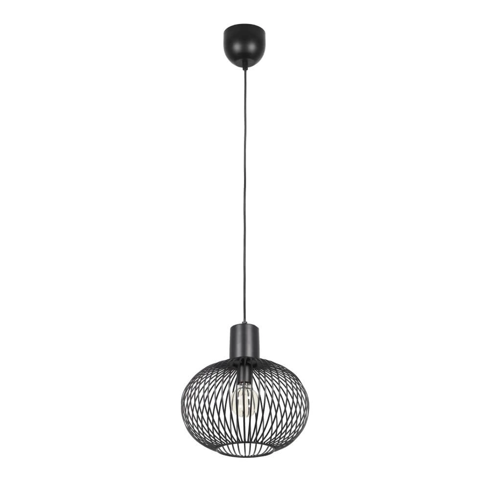 Lampe suspendue en fil de fer Gila Ø 33 cm - noir Trio 4017807617535