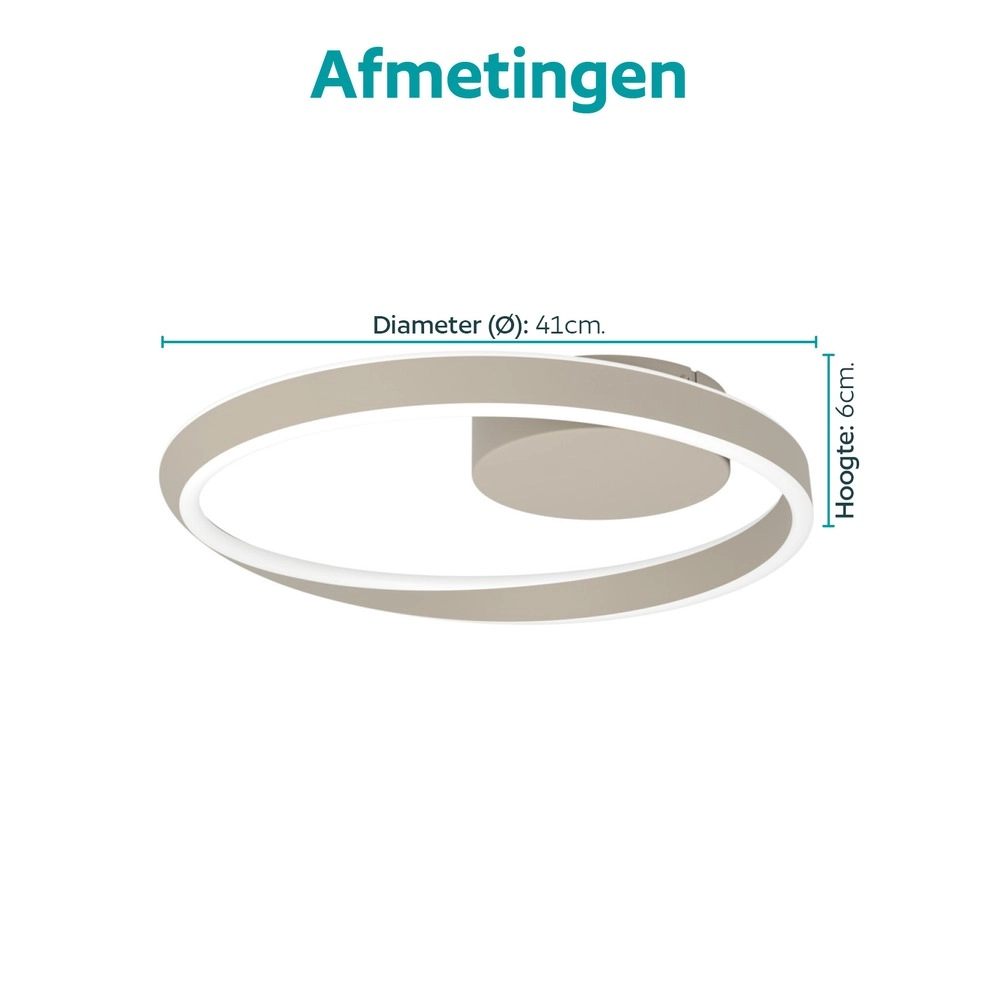 Lampe de plafond à design Camerota brun sable Eglo 9008606391349