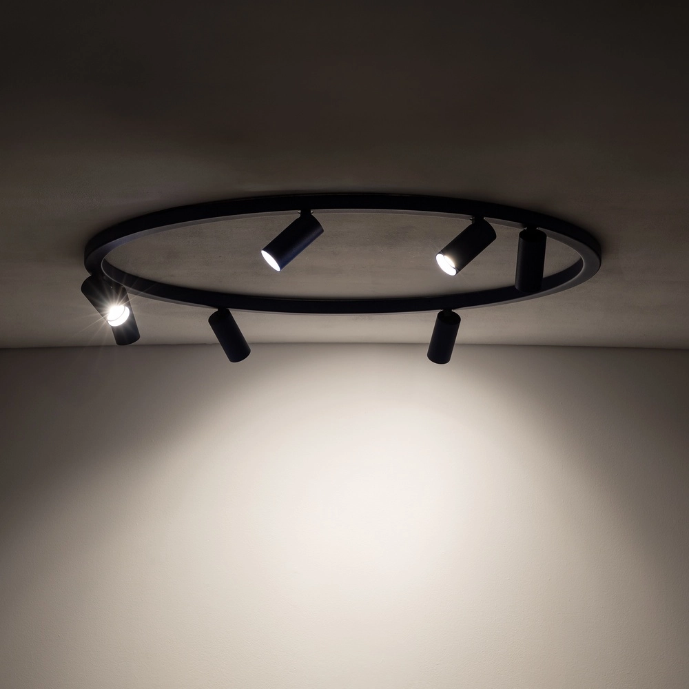 Projecteurs circulaires montés en surface Fourty 7x GU10 - bleu foncé Lyora 5903139119474