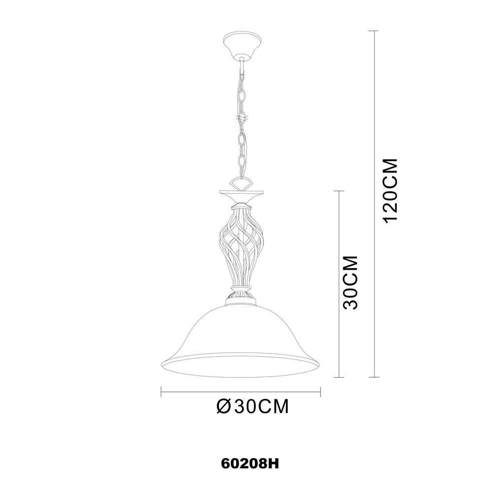 Lampe pendante classique Odin Single Globo 9007371300693