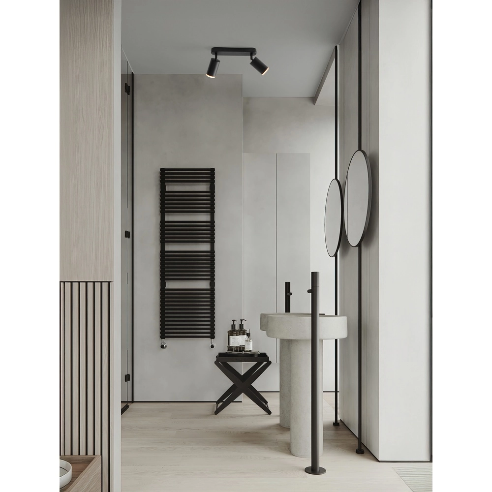 Spot monté en surface Mao 2 lumières noir Lyora 5212017475275