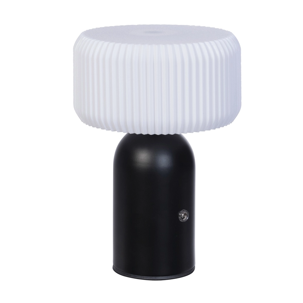 Lampe de table Nazare noir rechargeable par USB Lampe de table Nazare noir rechargeable par USB