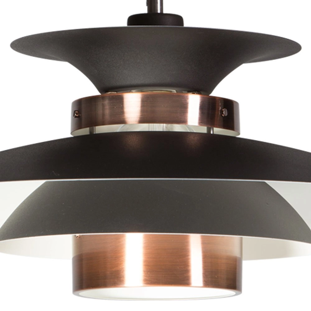 Lampe à suspension robuste Potenza 50cm bronze marron ETH 8719075183236