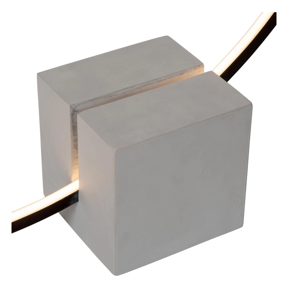 Lampe de table noire Cirkelis rond Ø 83 cm Lucide 5411212051684