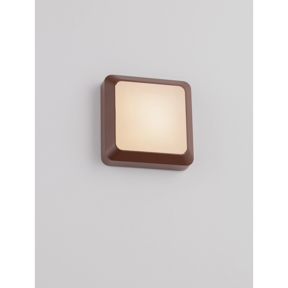 Applique murale carrée Appia Brun rouille Lyora 5212017449597