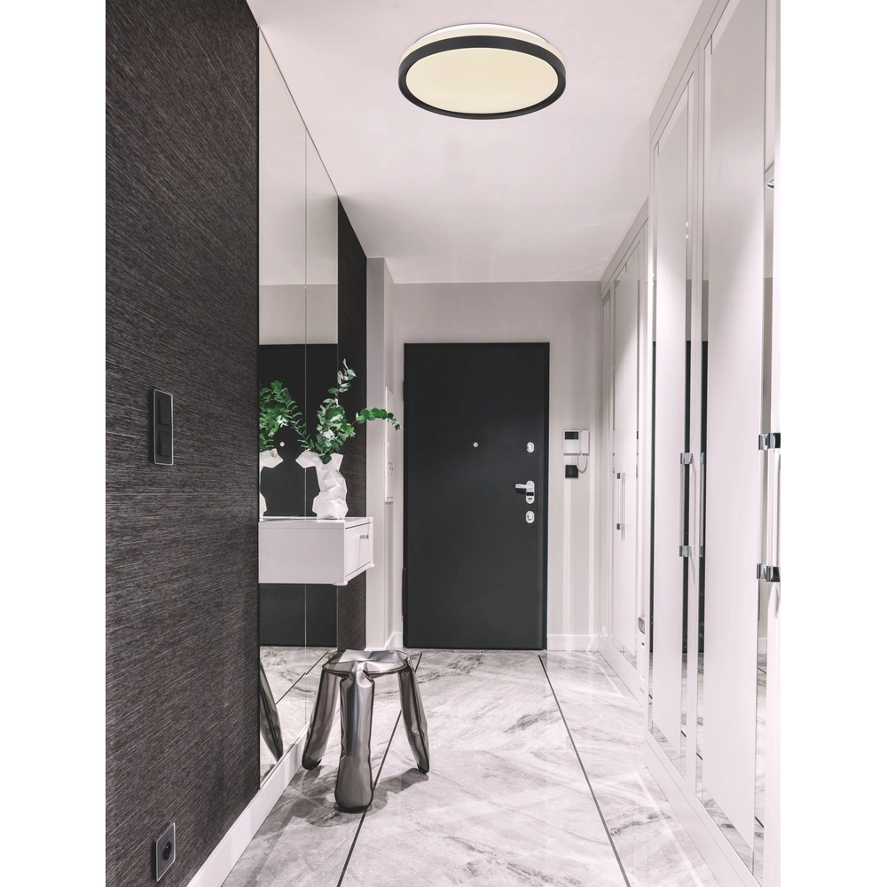 Éclairage de plafond Sonny noir avec blanc Ø 39cm Globo 9007371424832