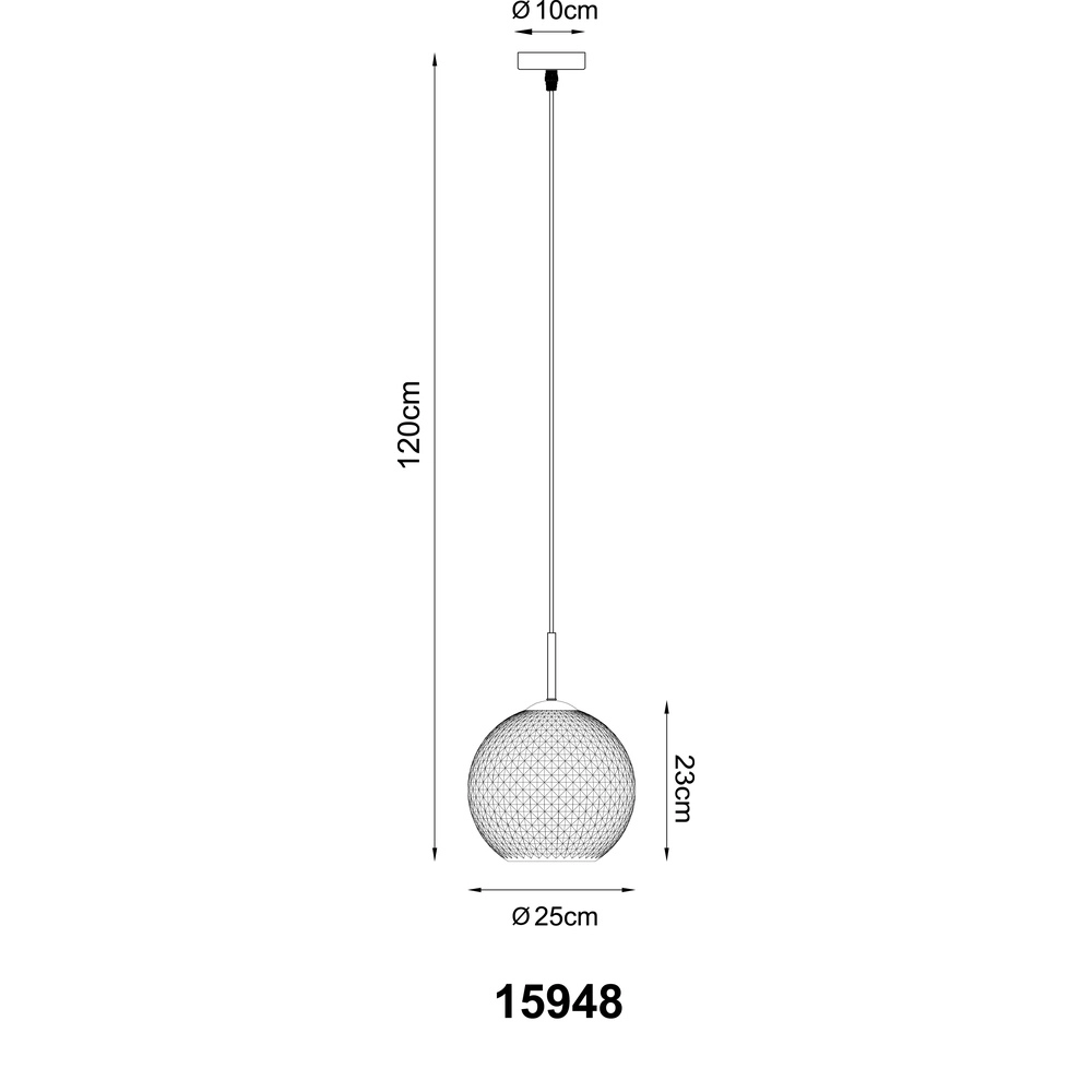 Lampe pendante de design Andre Blanc Globo 9007371580460