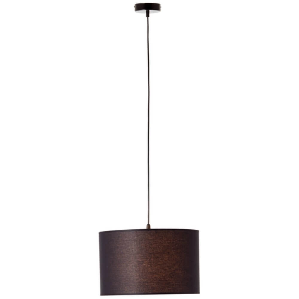 Lampe suspendue en tissu Esher Ø 38cm noir Brilliant 4004353405501