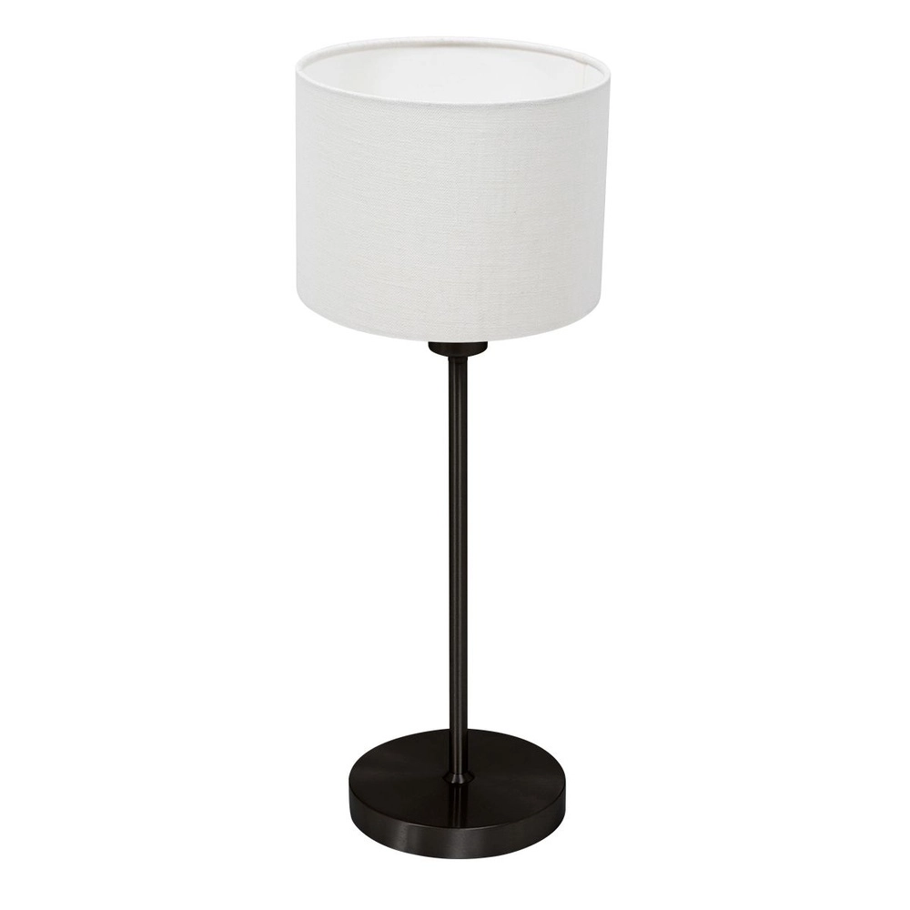 Lampe de table noire Noor avec capuchon blanc Steinhauer 8712746182194