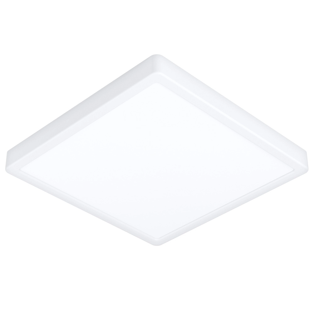 Lumière de plafond IP44 Fueva 6-Z Carré - Blanc - 29,5x29,5 cm